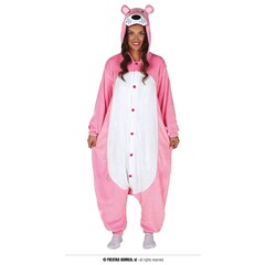 Fiestas Guirca Roze kat jumpsuit met kap