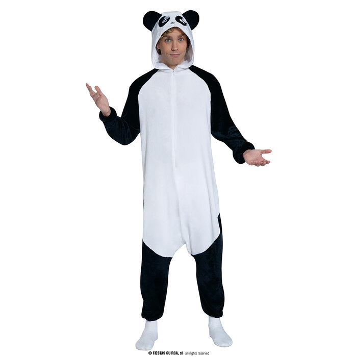 Fiestas Guirca Panda jumpsuit met kap