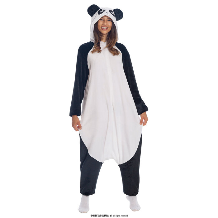 Fiestas Guirca Panda jumpsuit met kap