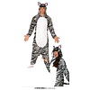 Fiestas Guirca Zebra kostuum jumpsuit met kap