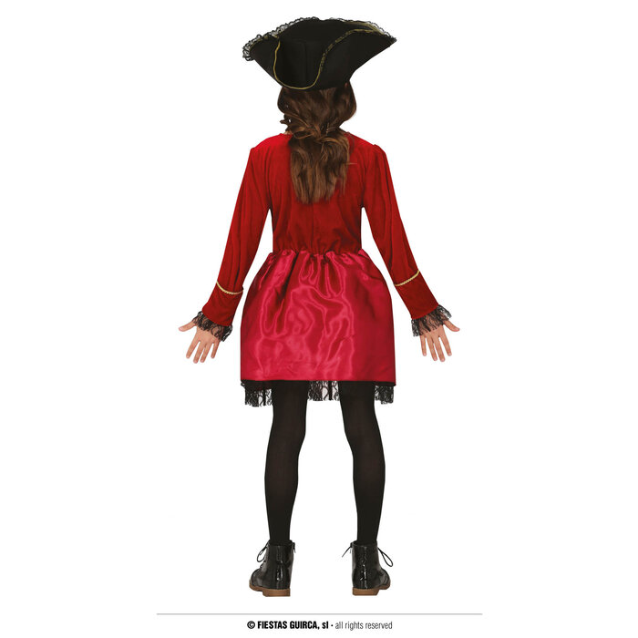 Fiestas Guirca Rode piraat kleedje meisje