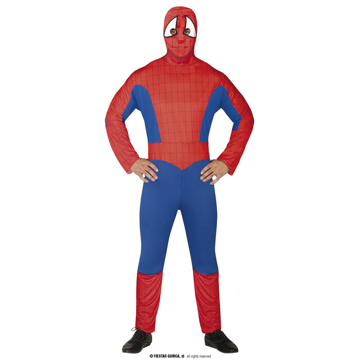 Feestshop.be Superheld man spider rood blauw