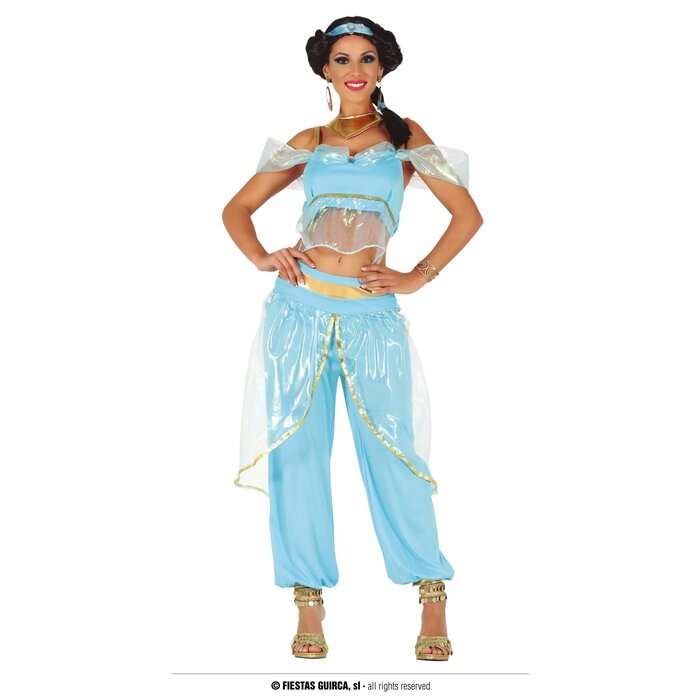 Feestshop.be Arabische prinses blauw