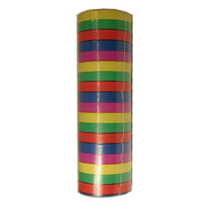 Serpentine rollen brandveilig multi kleur 4 meter