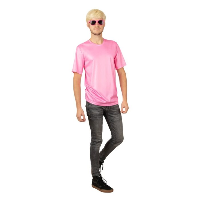 Feestshop.be T-shirt neon roze