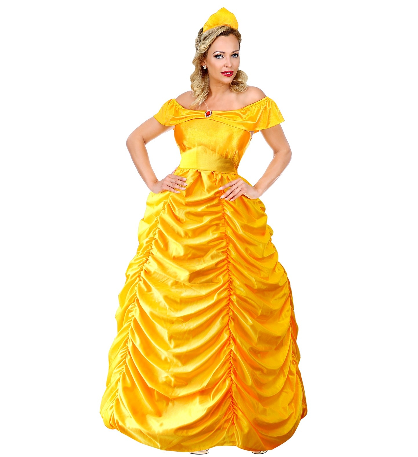 Feestshop.be Prinsessenkleed goud luxe