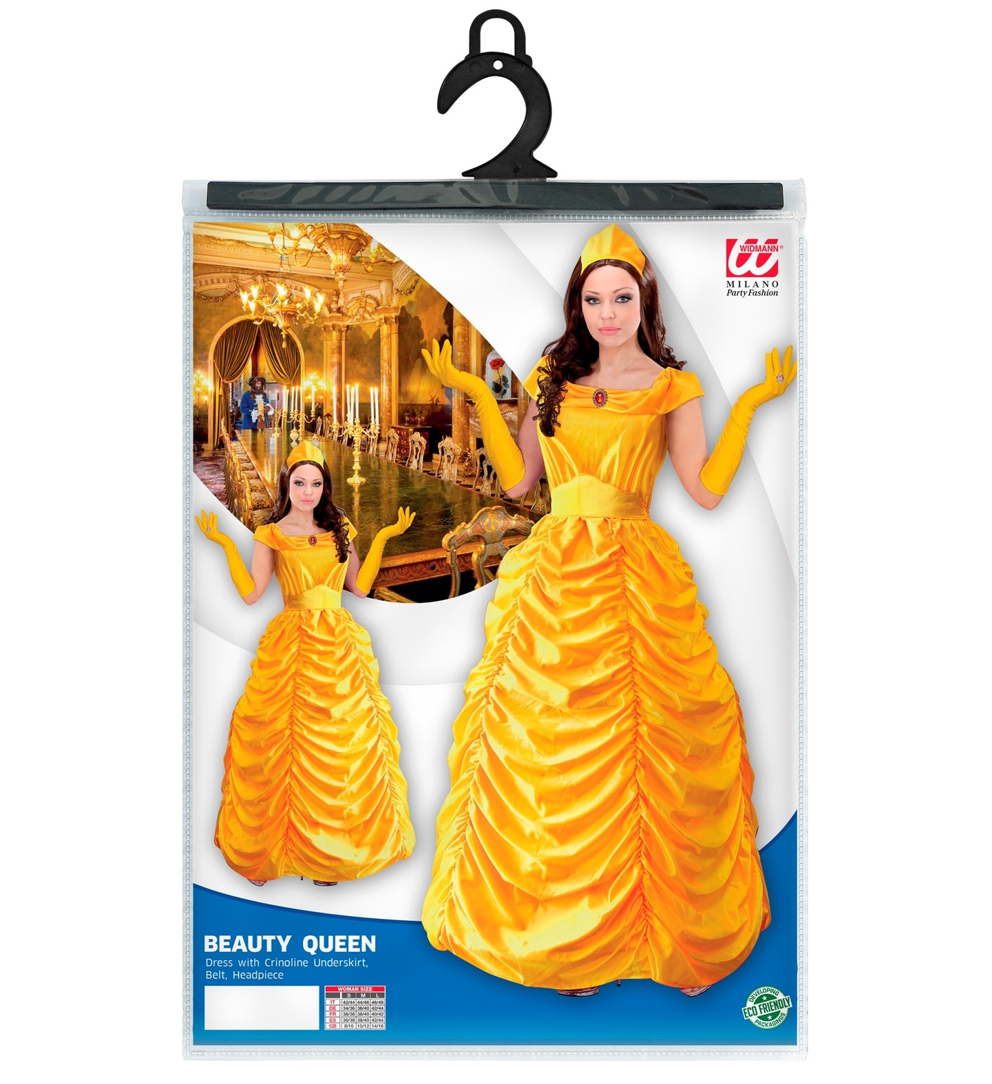 Feestshop.be Prinsessenkleed goud luxe