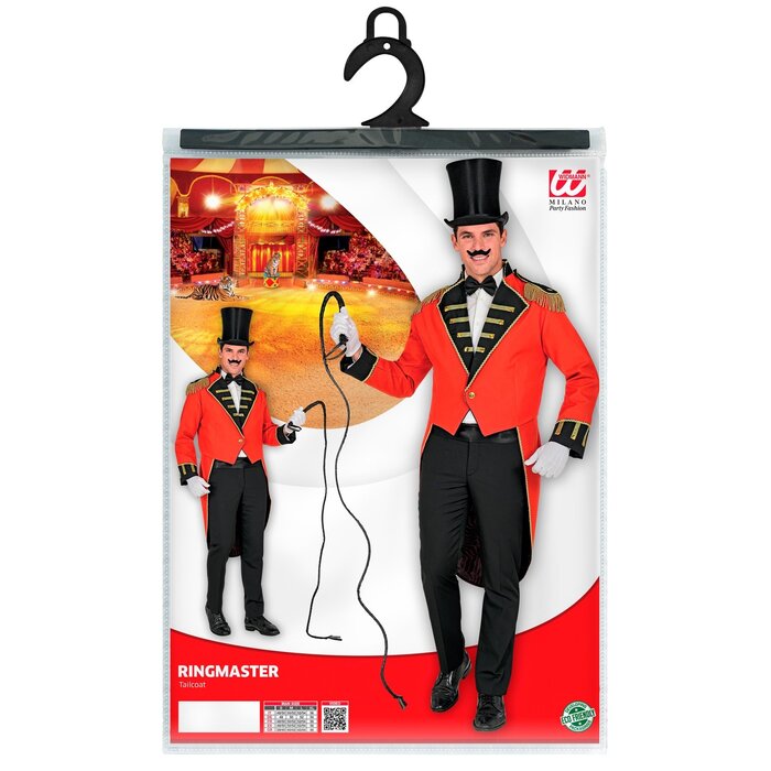 Feestshop.be Circus directeur rood kostuum