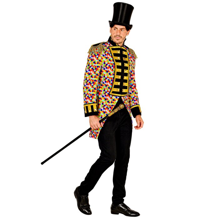 Feestshop.be Carnavals jas confetti paradejas heren