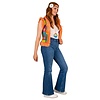 Feestshop.be Hippie vest patchwork flower power dames