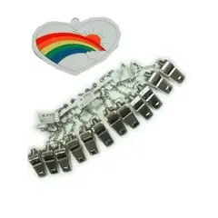 Arbitter fluitje metaal  per 12stuks