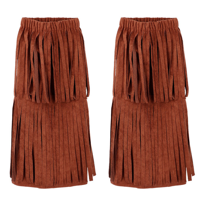 Feestshop.be Beenwarmers festival hippie flower power bruin