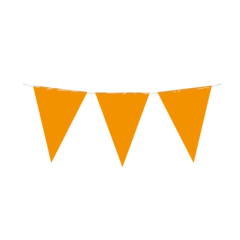 Vlaggenlijn PE oranje 10 meter