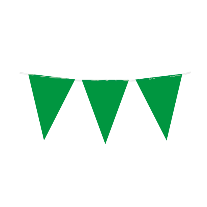 Vlaggenlijn PE groen 10 meter