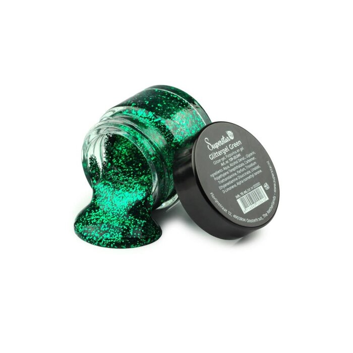 Superstar Gel superstar glittergroen (huid&haar)15ml