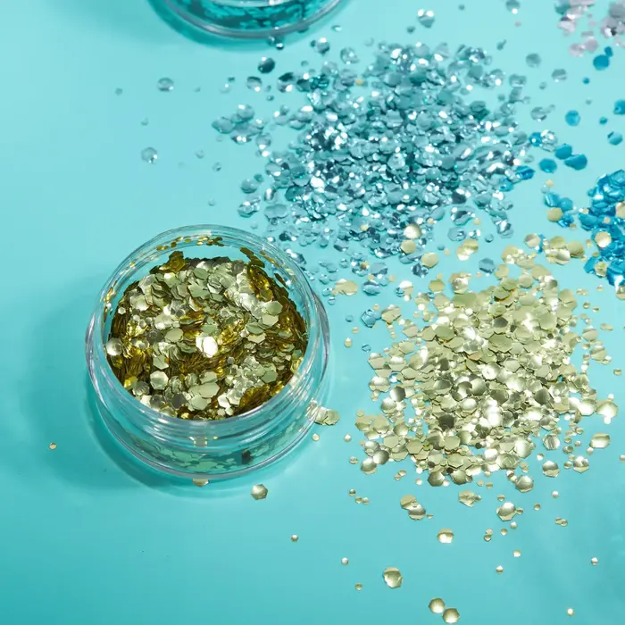 Bio glitter grof goud (3gr)