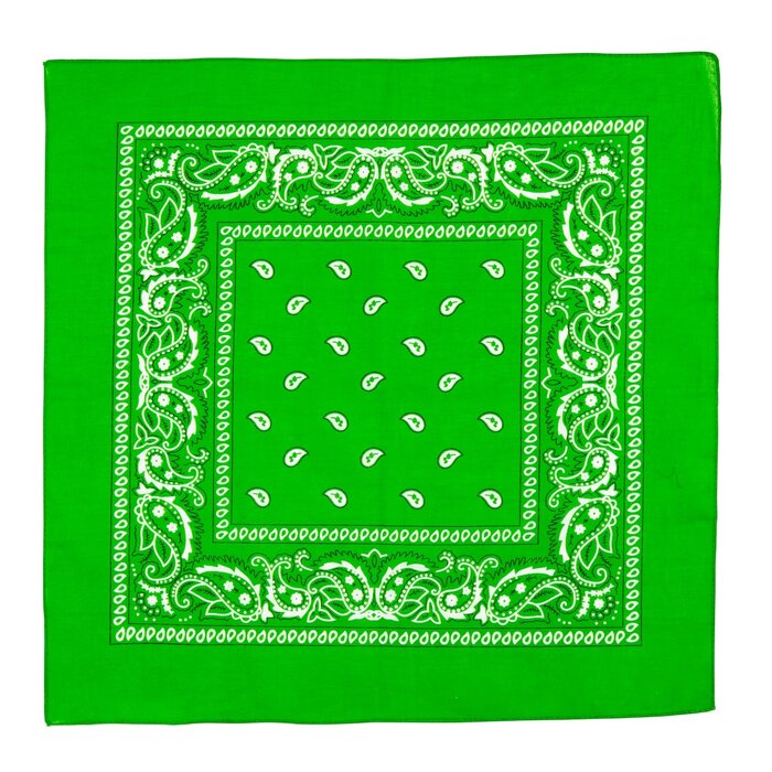 Bandana zakdoek 55 x 55cm groen