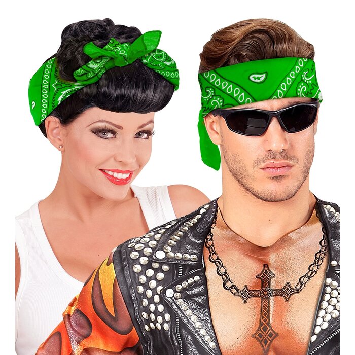 Bandana zakdoek 55 x 55cm groen