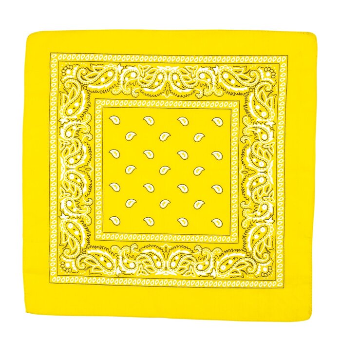 Bandana zakdoek 54 x 54cm geel