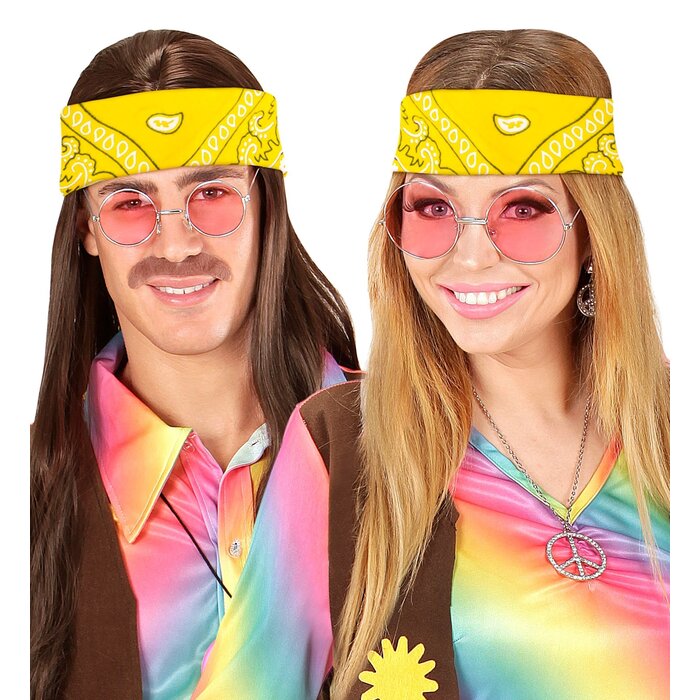 Bandana zakdoek 54 x 54cm geel