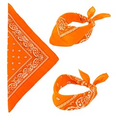 Bandana zakdoek 55 x 55cm oranje