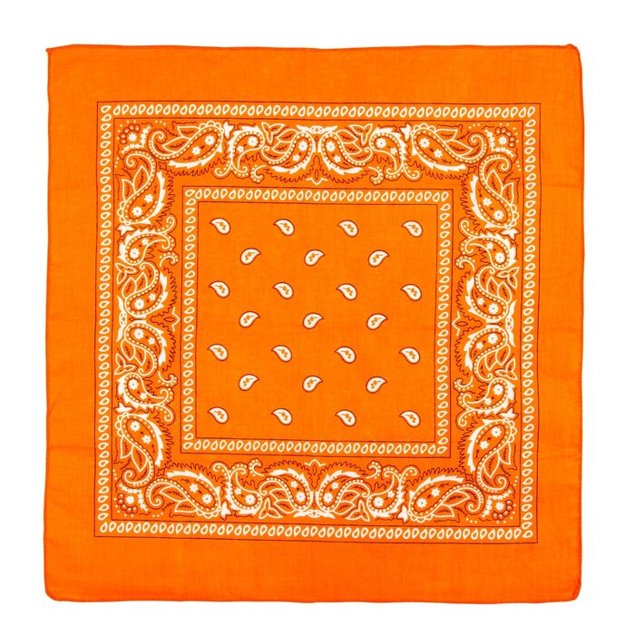 Bandana zakdoek 55 x 55cm oranje