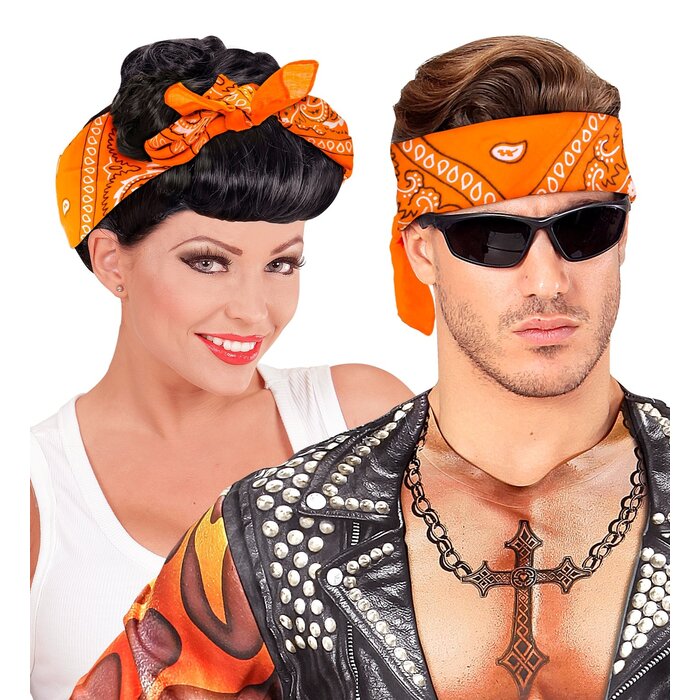 Bandana zakdoek 55 x 55cm oranje