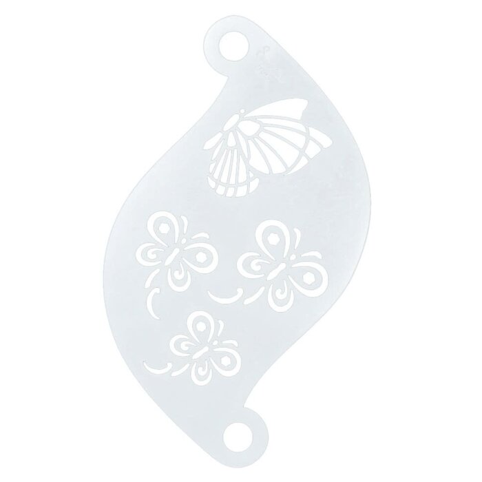 Schmink sjabloon vlinder