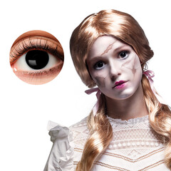 Boland Weeklenzen Broken doll lenzen volledig zwart per paar