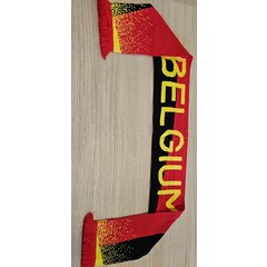 Supporter sjaal België 154 x 18cm zwart geel rood