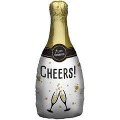 Folieballon Champagnefles 31 x 72 cm