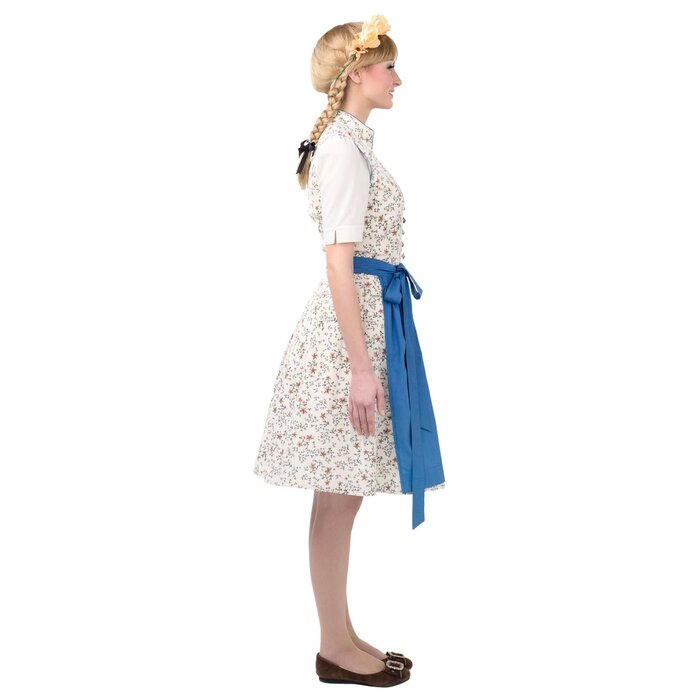 Dirndl Midi beige blauw