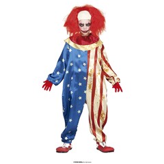 Feestshop.be Horror clown kostuum jongen blauw rood