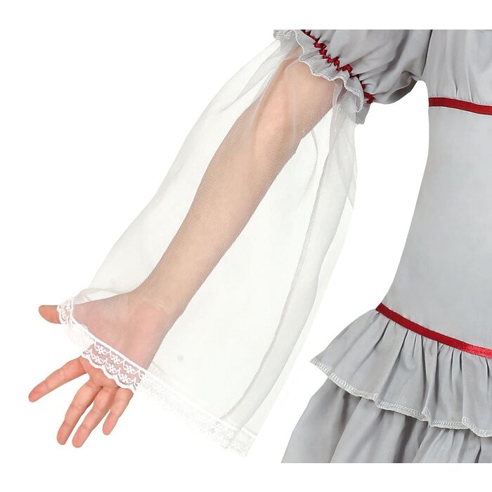 Feestshop.be Killer clown grijs meisje