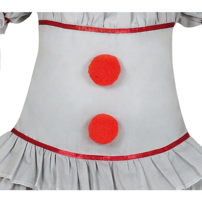 Feestshop.be Killer clown grijs meisje