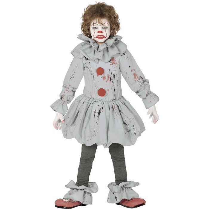 Feestshop.be Killer clown grijs jongen
