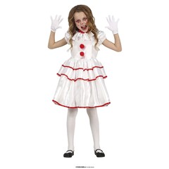 Feestshop.be Halloween clown wit meisje