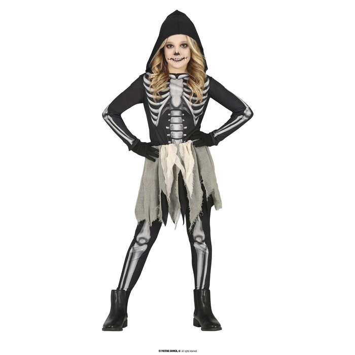 Feestshop.be Skelet kostuum meisjes