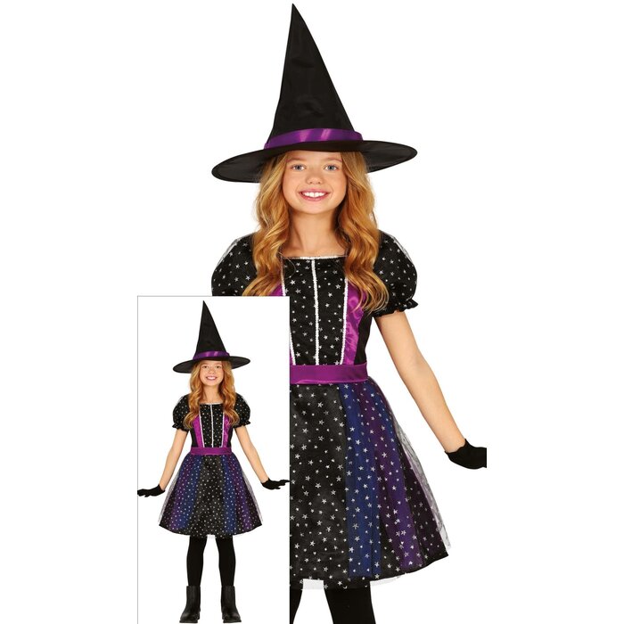 Feestshop.be Sterren heks Halloween kleedje meisjes