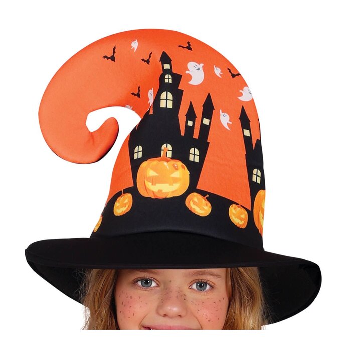 Feestshop.be Oranje heks halloween kleedje meisje