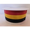 Lint België zwart-geel-rood ( 4 cm x 25meter)