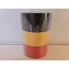 Lint België zwart-geel-rood ( 12.5 cm x 25meter)