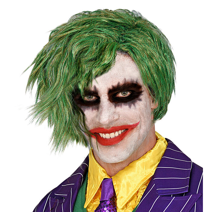 Feestshop.be Pruik clown joker groen volwassenen