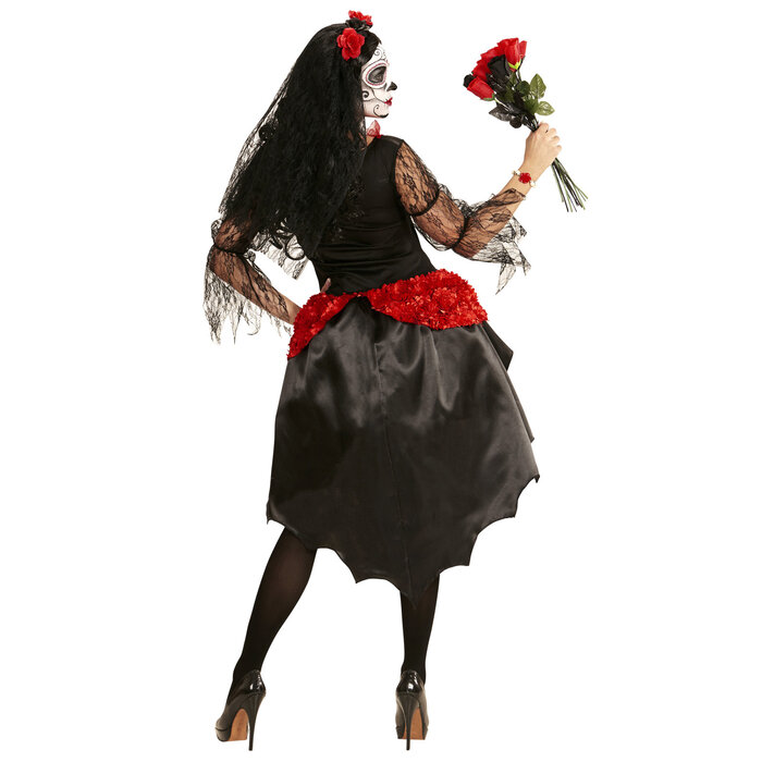 Feestshop.be Dia De Los Muertos bruid dame Halloween kostuum
