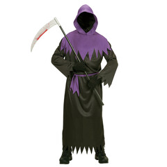 Feestshop.be Griezel kostuum Halloween met paarse kraag volwassenen