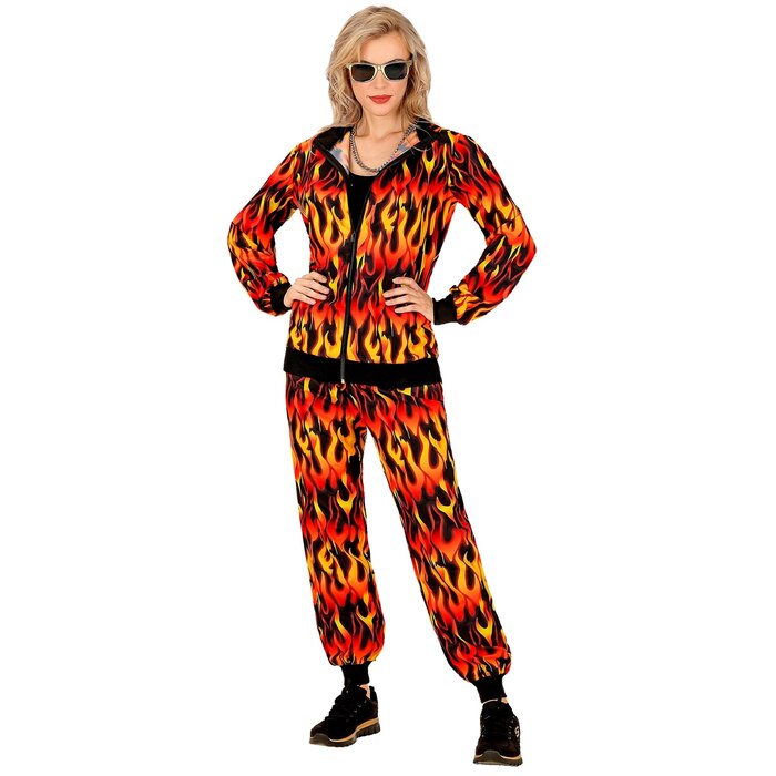 Feestshop.be Trainingspak vlammen