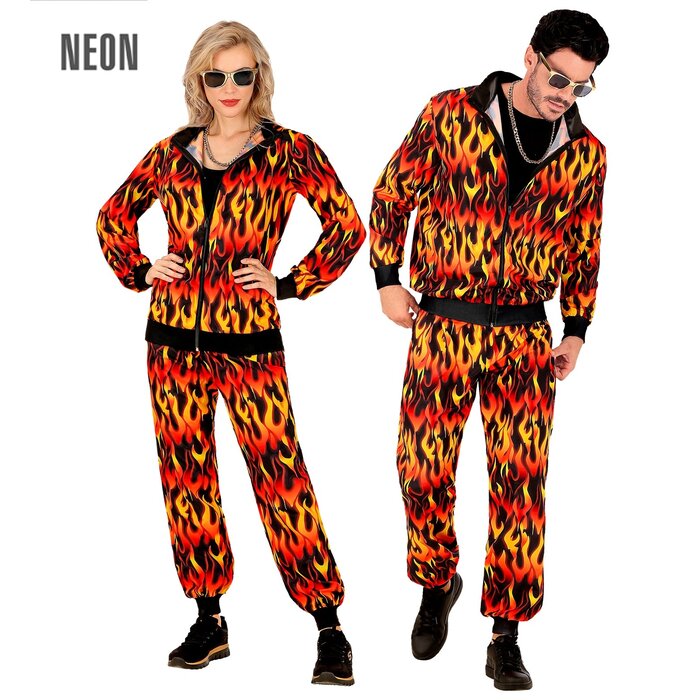 Feestshop.be Trainingspak vlammen