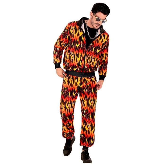 Feestshop.be Trainingspak vlammen