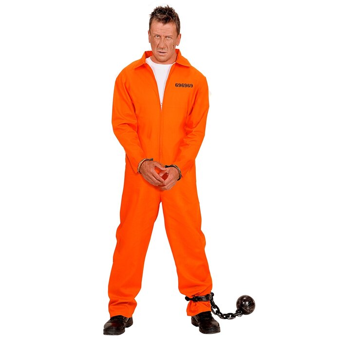 Feestshop.be Gevangene man oranje overal