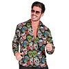 Feestshop.be Overhemd Dia De Los Muertos heren